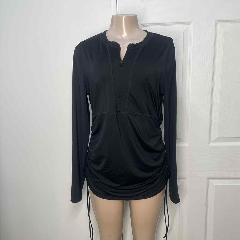 Athleta Black Long Sleeve Women's Top